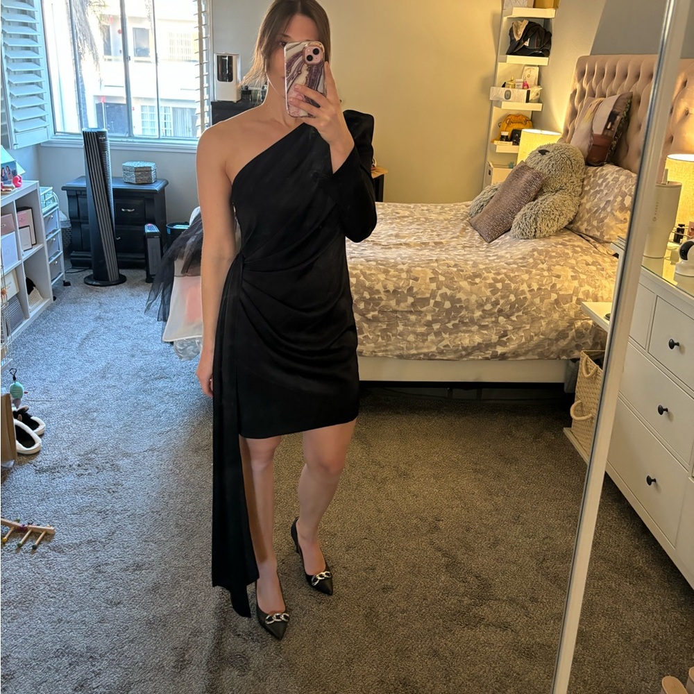 NWT - ONE SLEEVE BLACK DRESS
